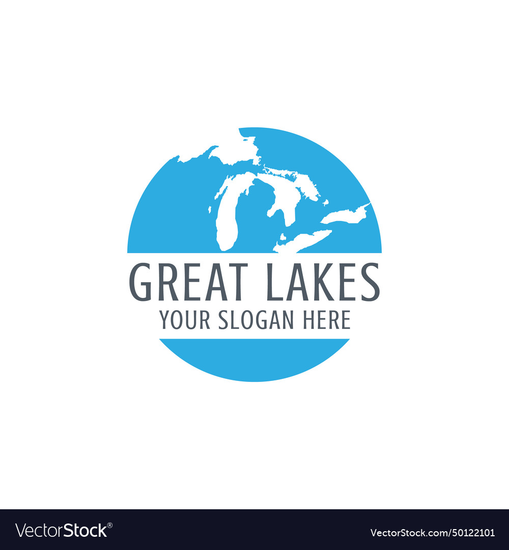 Great lakes logo Royalty Free Vector Image - VectorStock