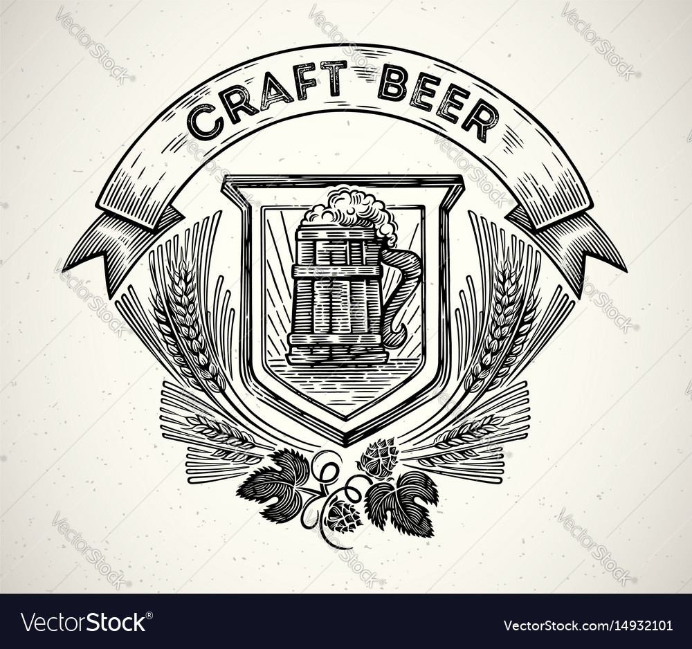 Mug of beer Royalty Free Vector Image - VectorStock