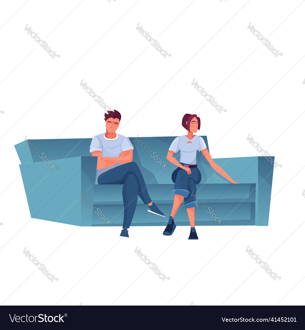 Offended people Royalty Free Vector Image - VectorStock