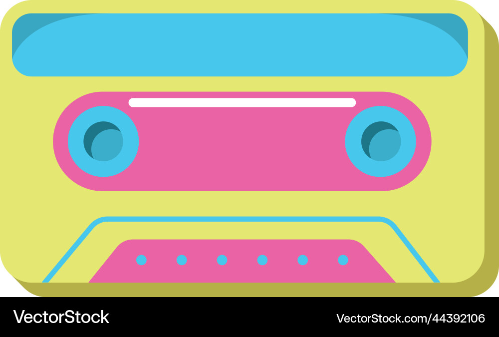 90s retro cassette Royalty Free Vector Image - VectorStock