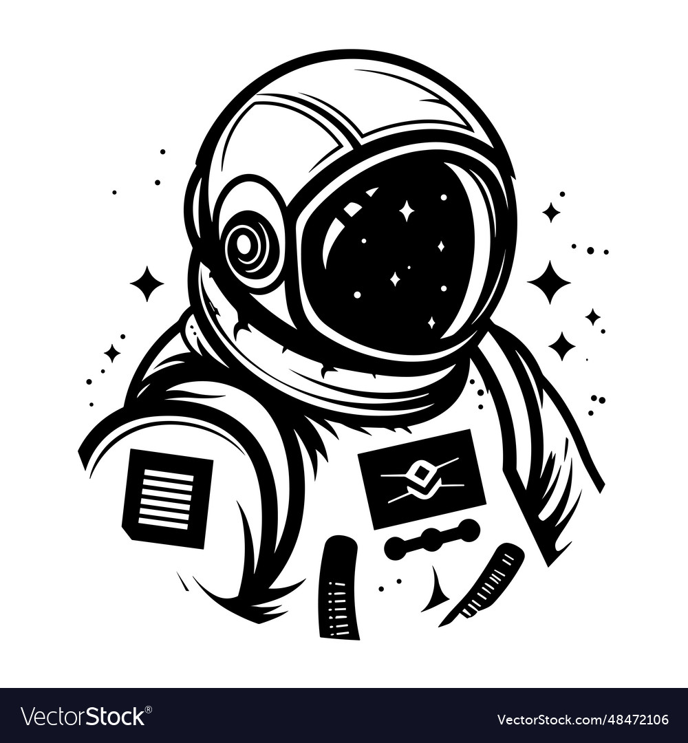 Astronaut silhouettes Royalty Free Vector Image