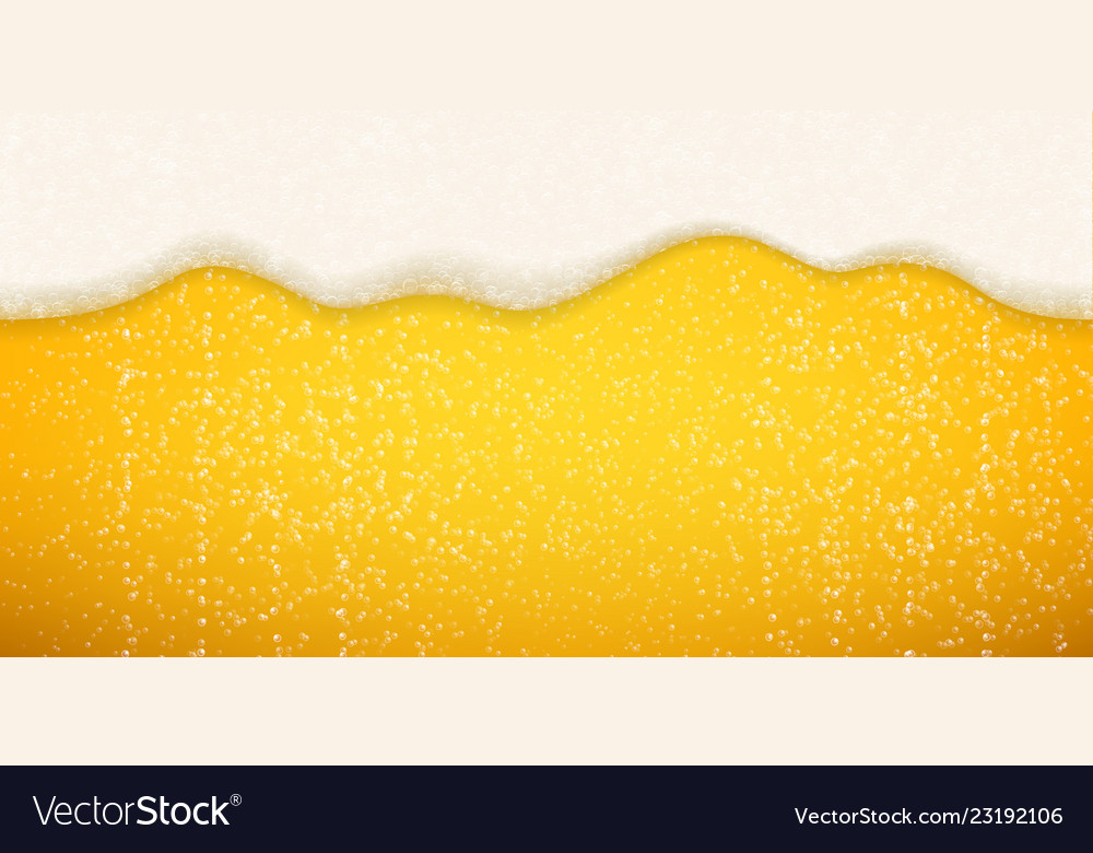 Beer Foam Bubbles Background Seamless Realistic Vector Image 4066