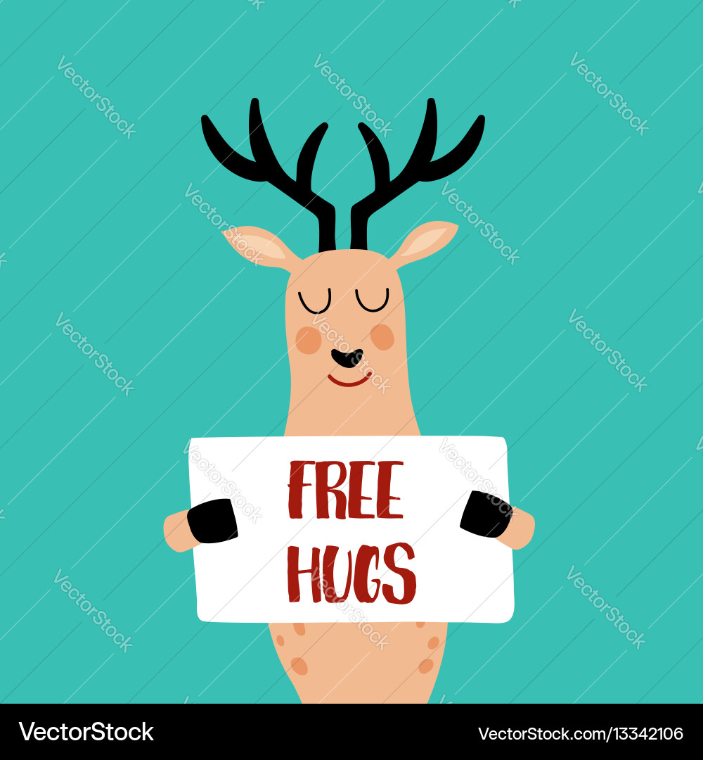 Free hugs Royalty Free Vector Image - VectorStock