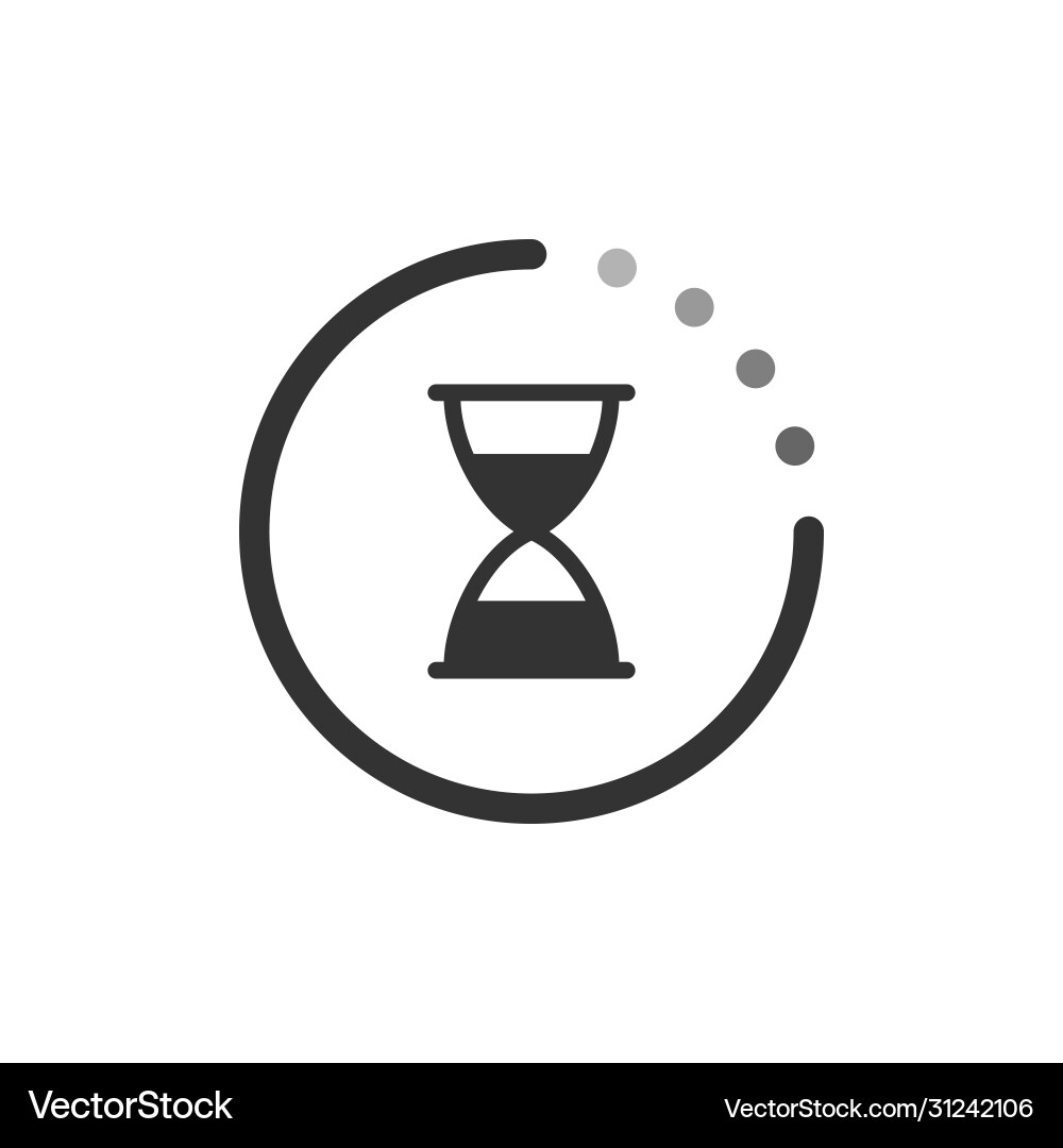 Loading progress or load circle icon Royalty Free Vector