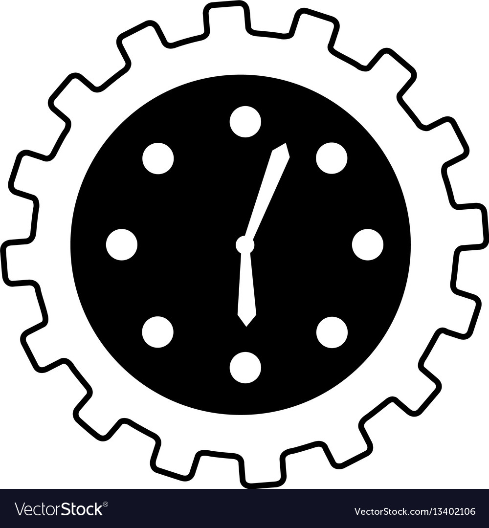 Time clock isolated icon