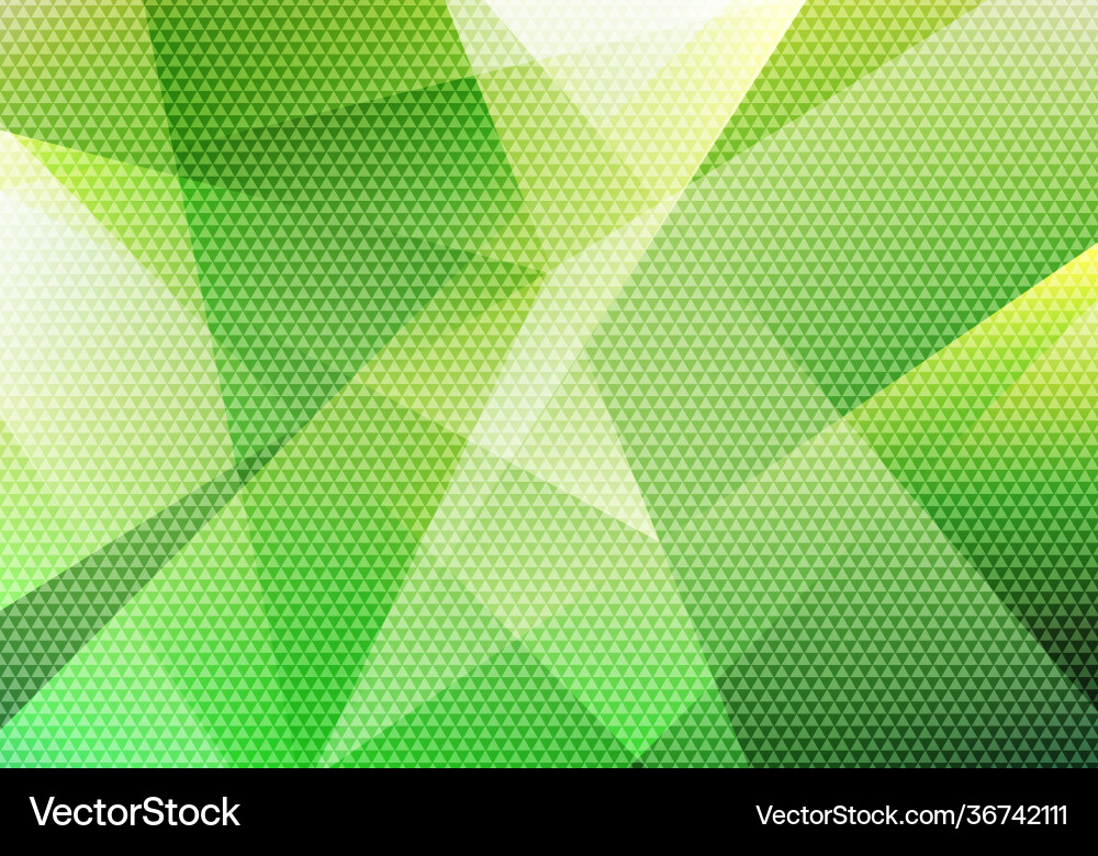 Abstract modern background green low polygon Vector Image