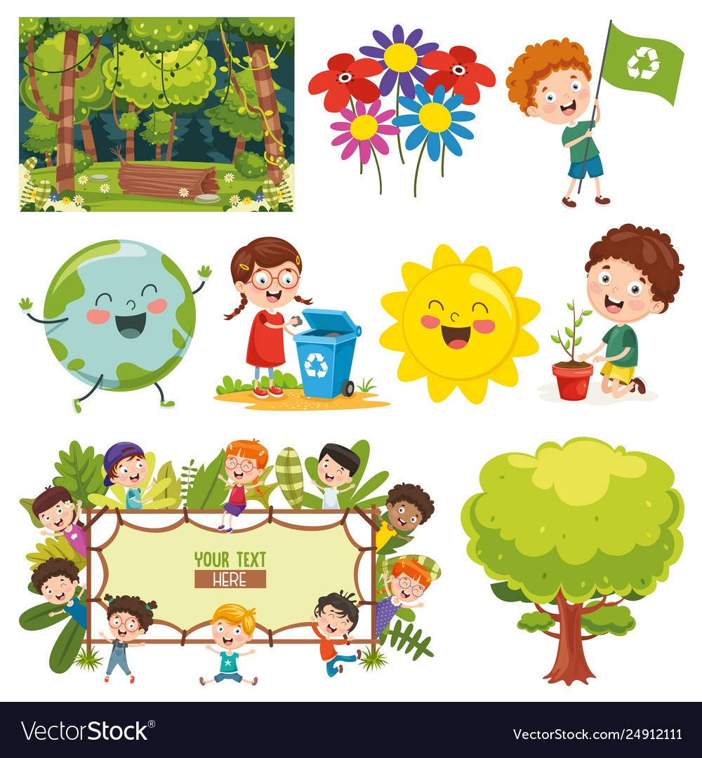 Environment elements Royalty Free Vector Image