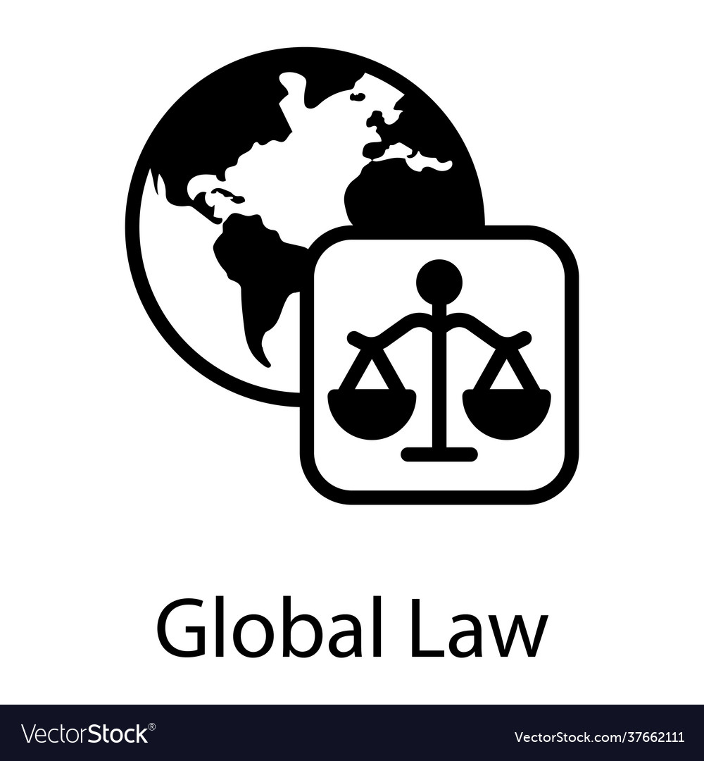 Global law Royalty Free Vector Image - VectorStock