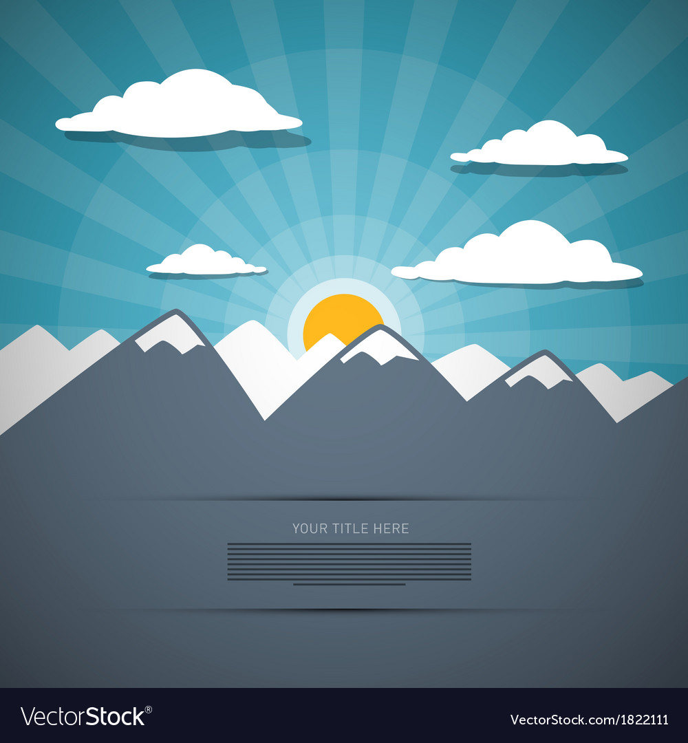Mountain abstract background Royalty Free Vector Image