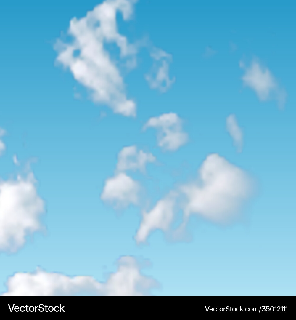 Natural background with cloud on blue sky Vector Image