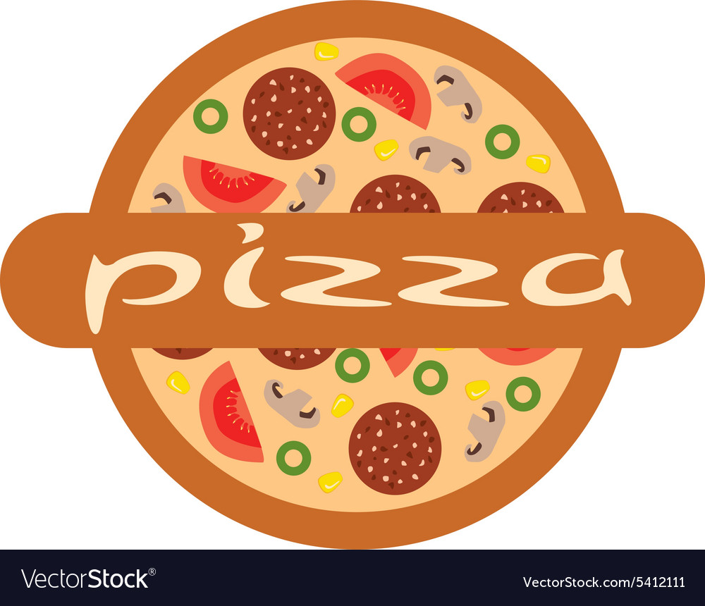 Pizza logo Royalty Free Vector Image - VectorStock