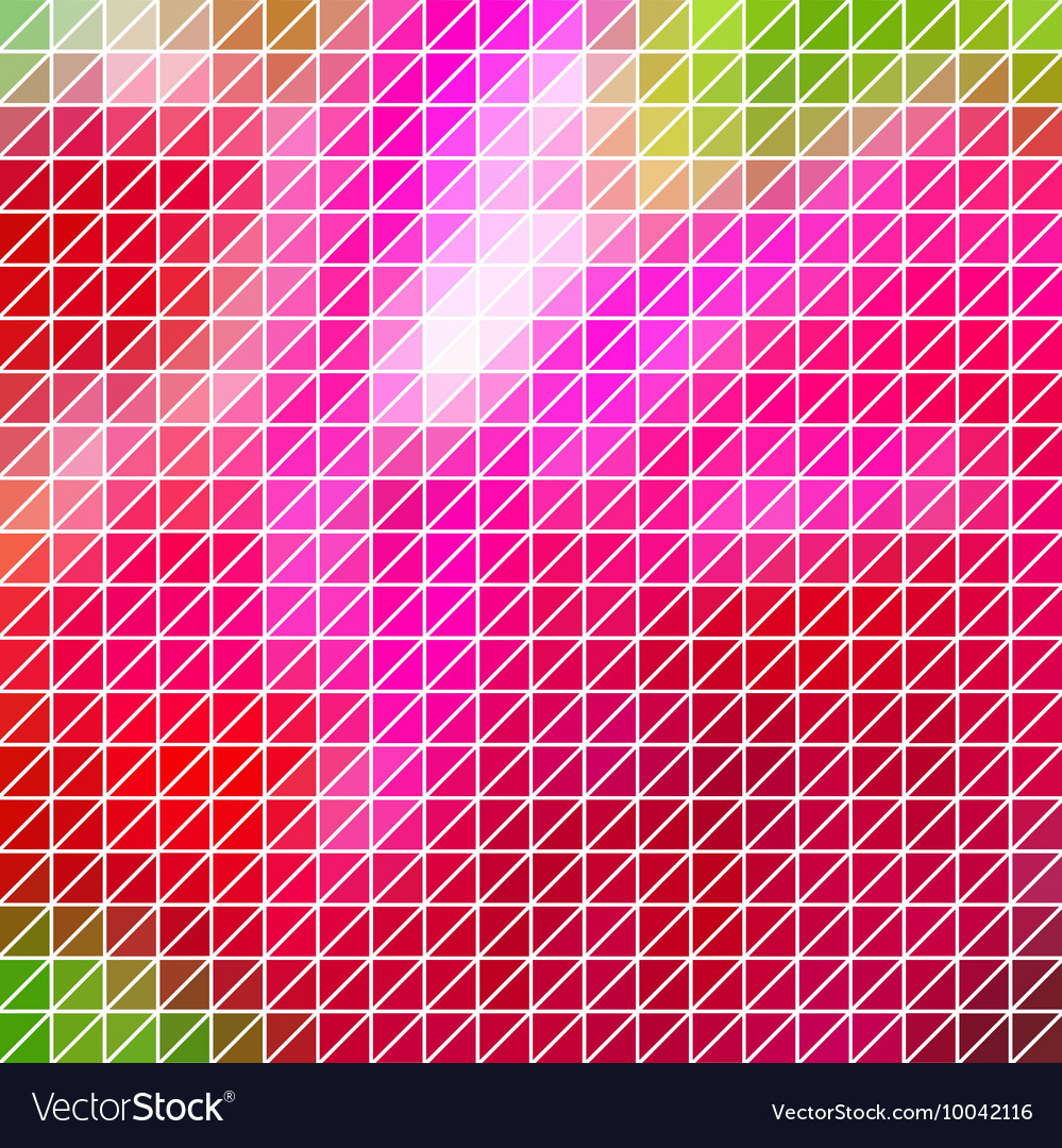 Abstract geometric red pink triangle grid Vector Image