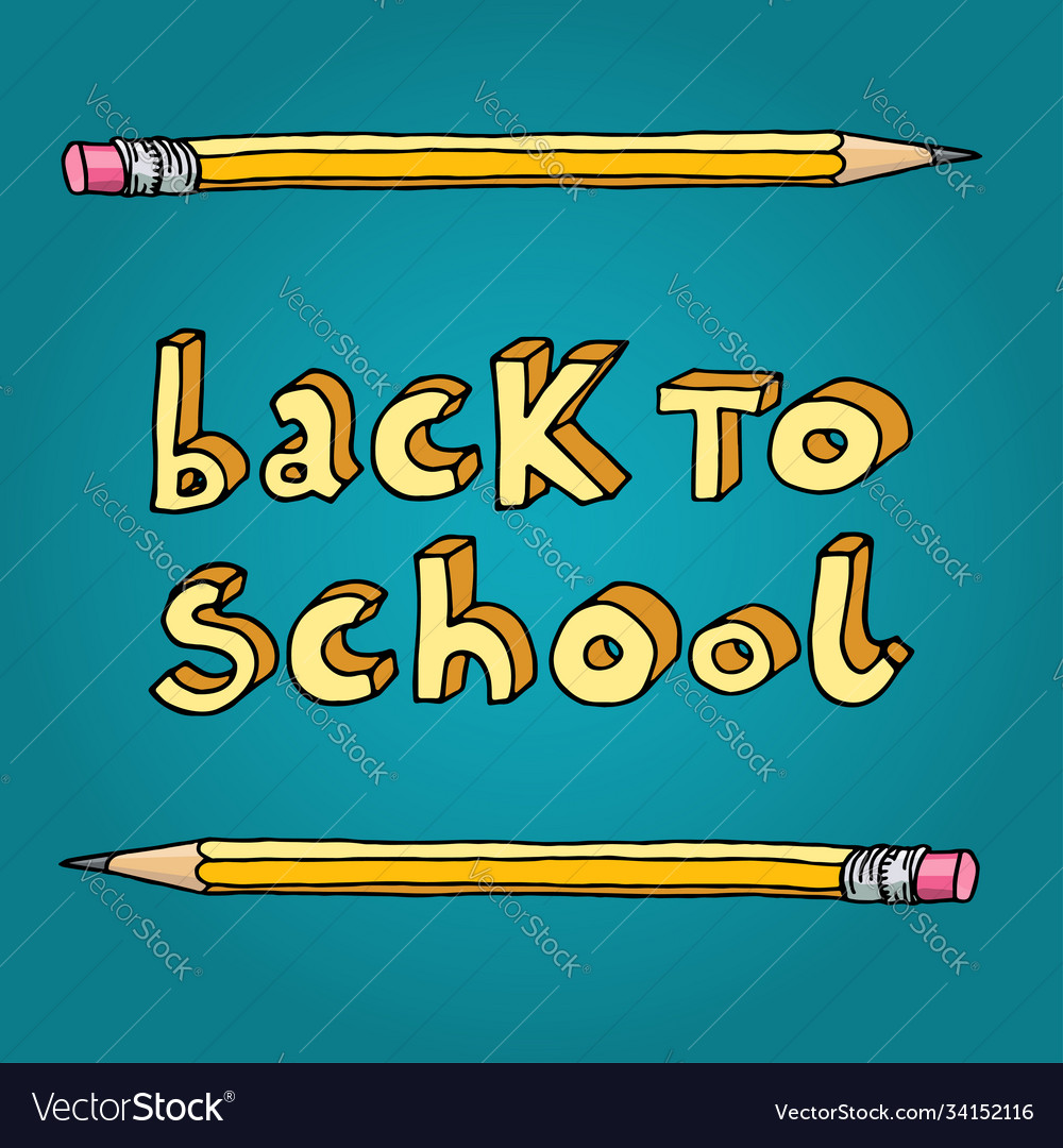 Back to school Royalty Free Vector Image - VectorStock