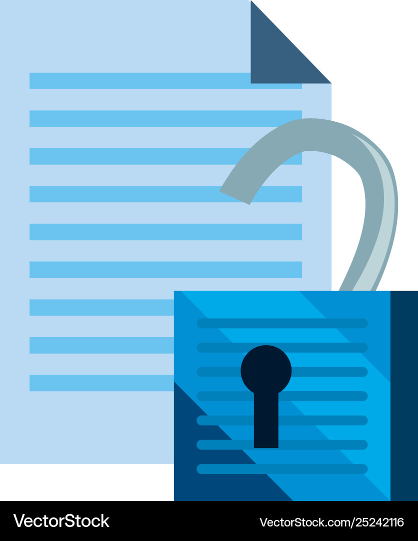 Cybersecurity data protection Royalty Free Vector Image