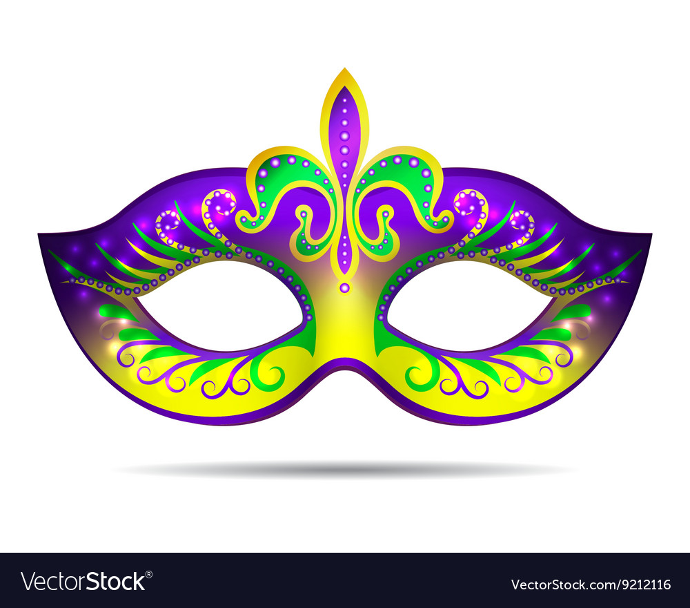 Mardi gras mask Royalty Free Vector Image VectorStock