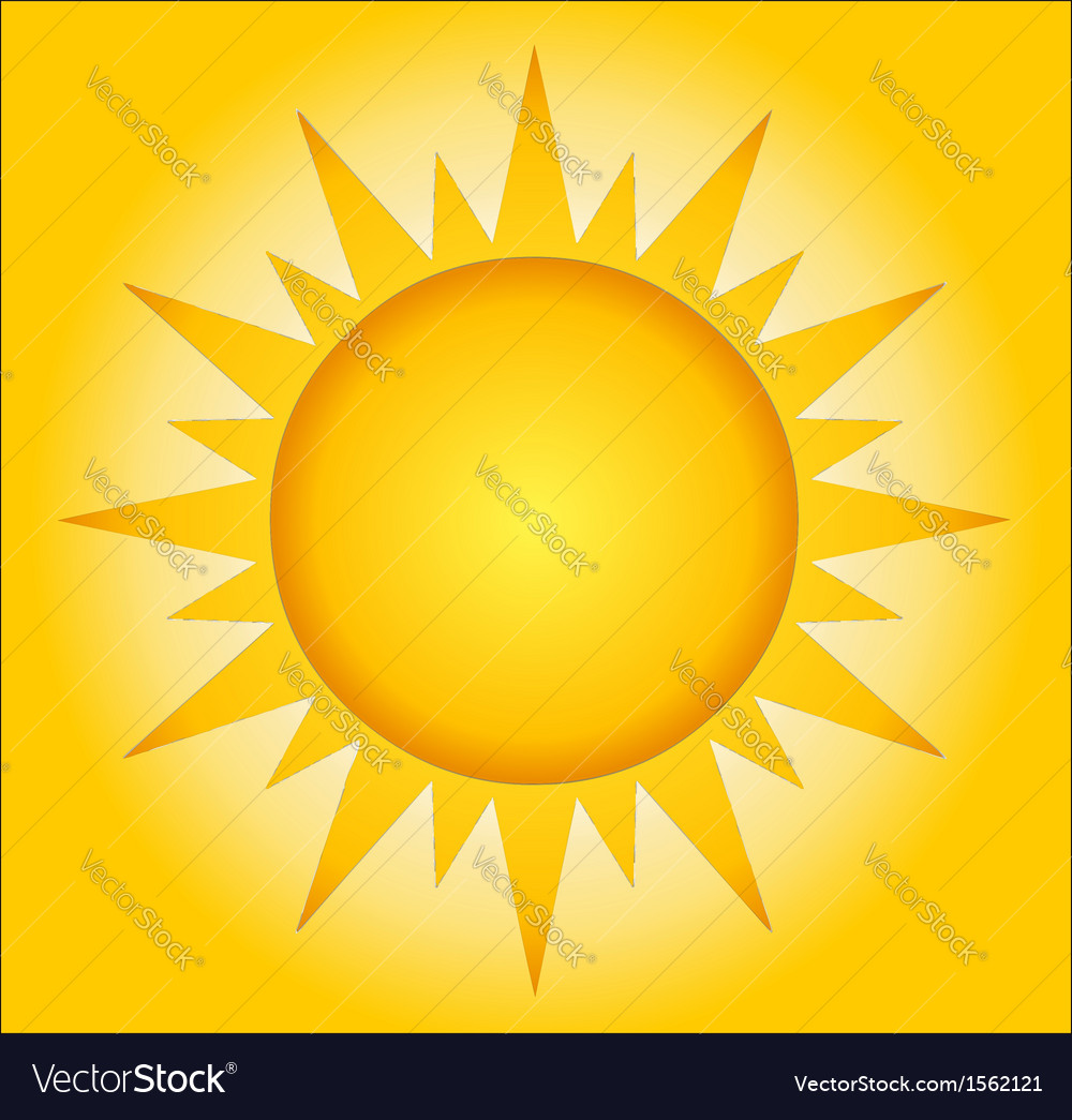 Cartoon sun Royalty Free Vector Image - VectorStock