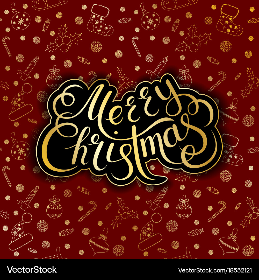 Christmas seamless pattern with balls snowflakes Vector Image