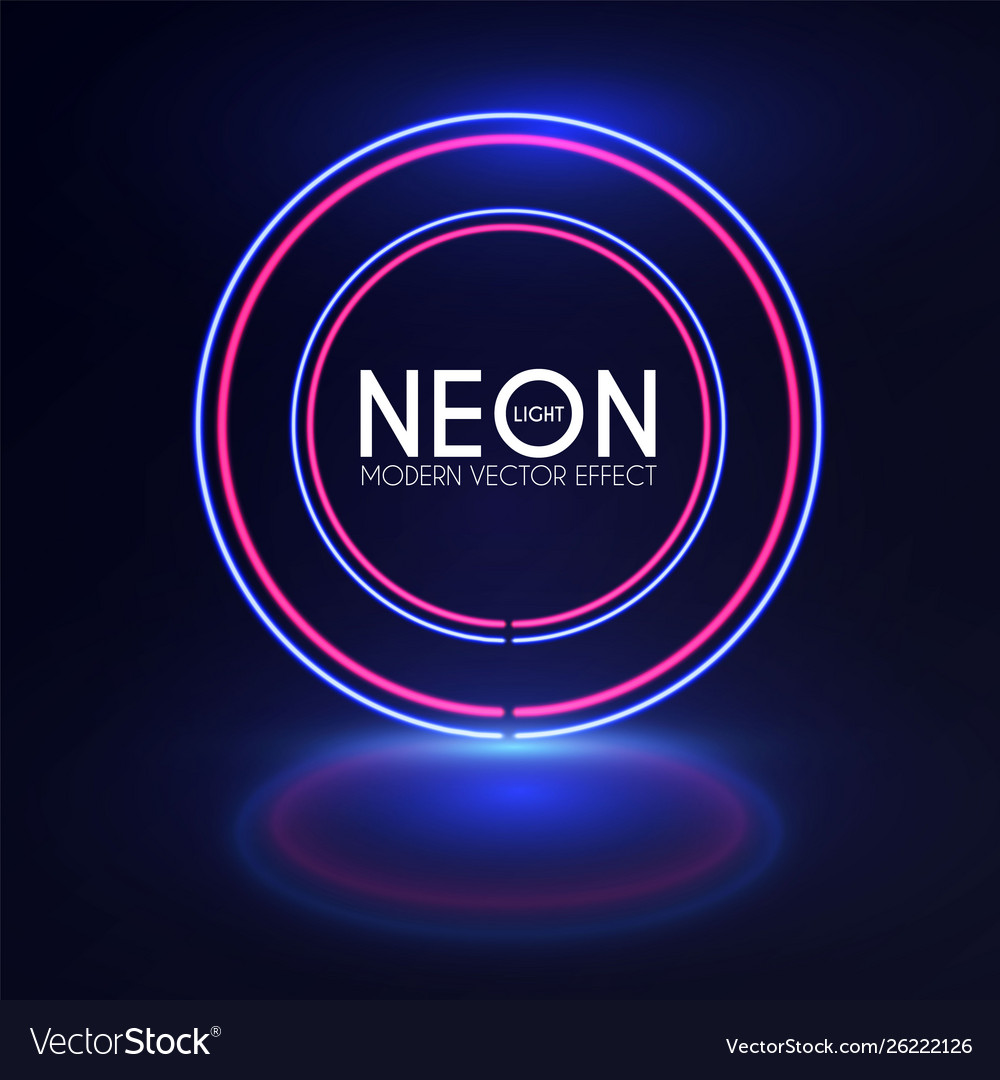 Abstract neon shining banner colorful light Vector Image