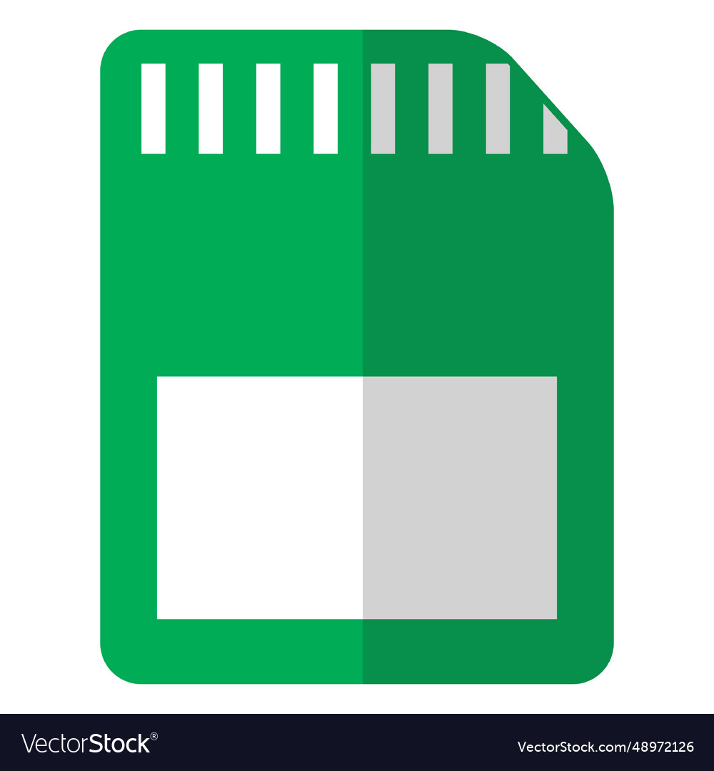 Secure digital sd card memory Royalty Free Vector Image