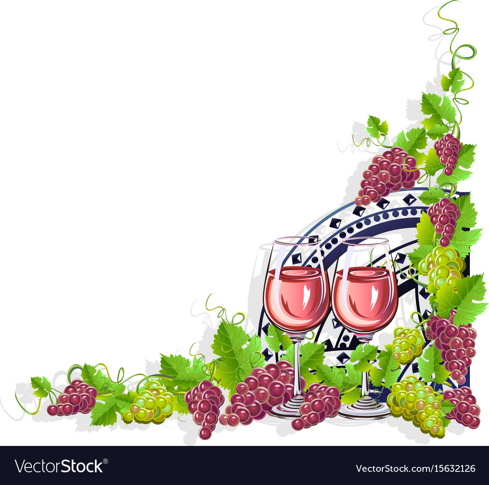 Wine frame Royalty Free Vector Image VectorStock