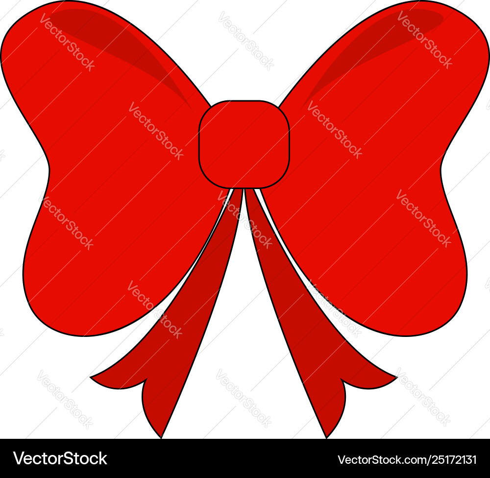 Big bow or color Royalty Free Vector Image - VectorStock