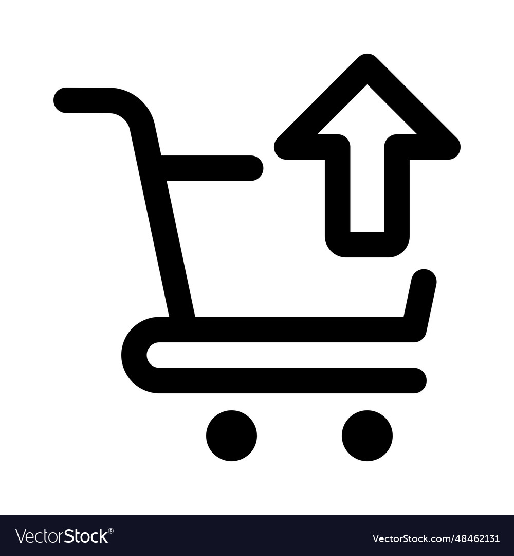 Change in product raised the cart value Royalty Free Vector