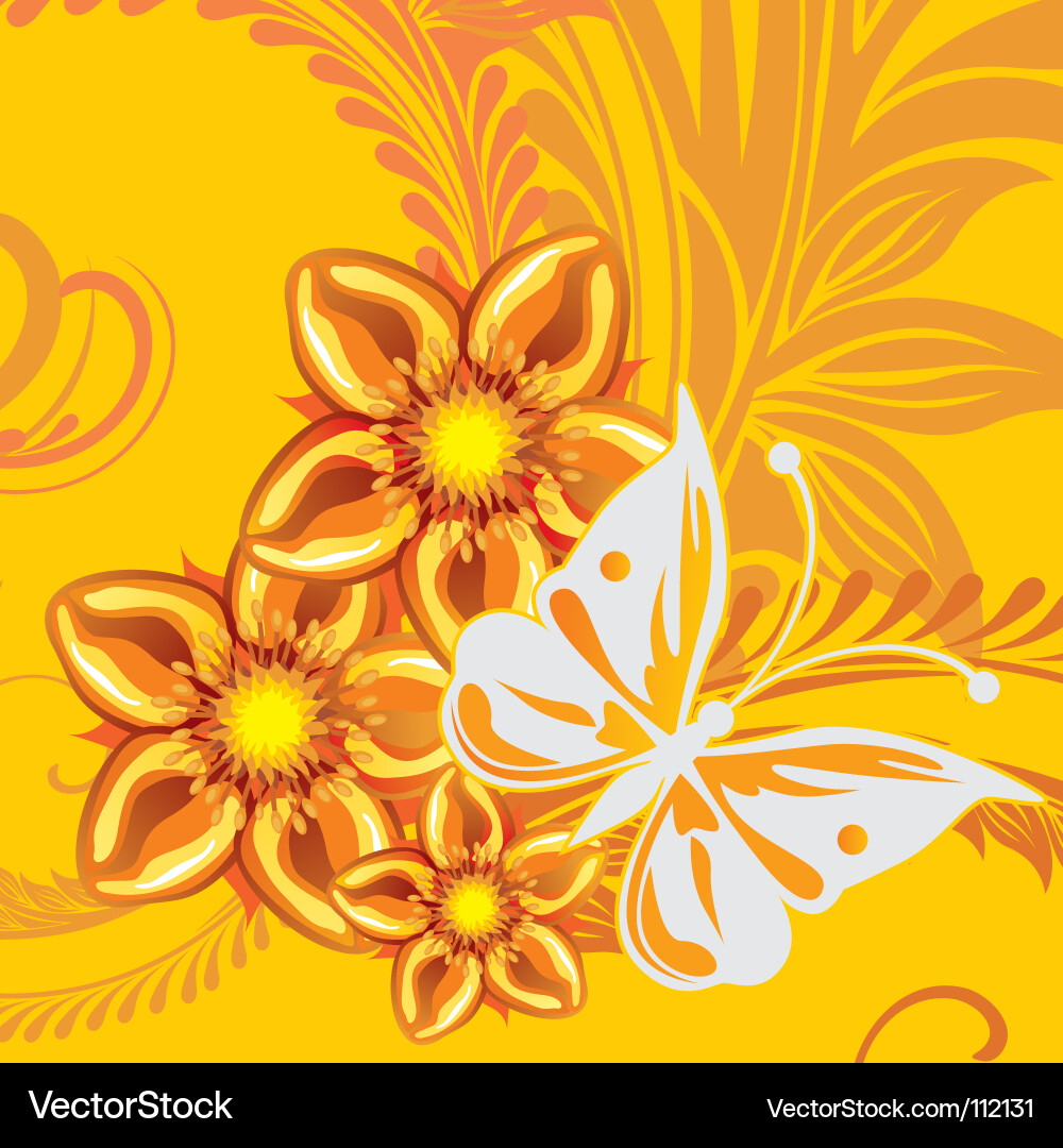 Floral background Royalty Free Vector Image - VectorStock