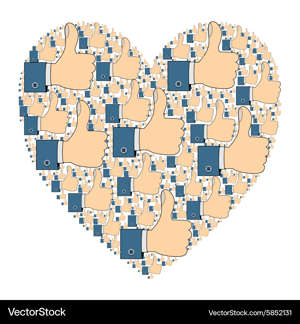 Like - thumb up Royalty Free Vector Image - VectorStock