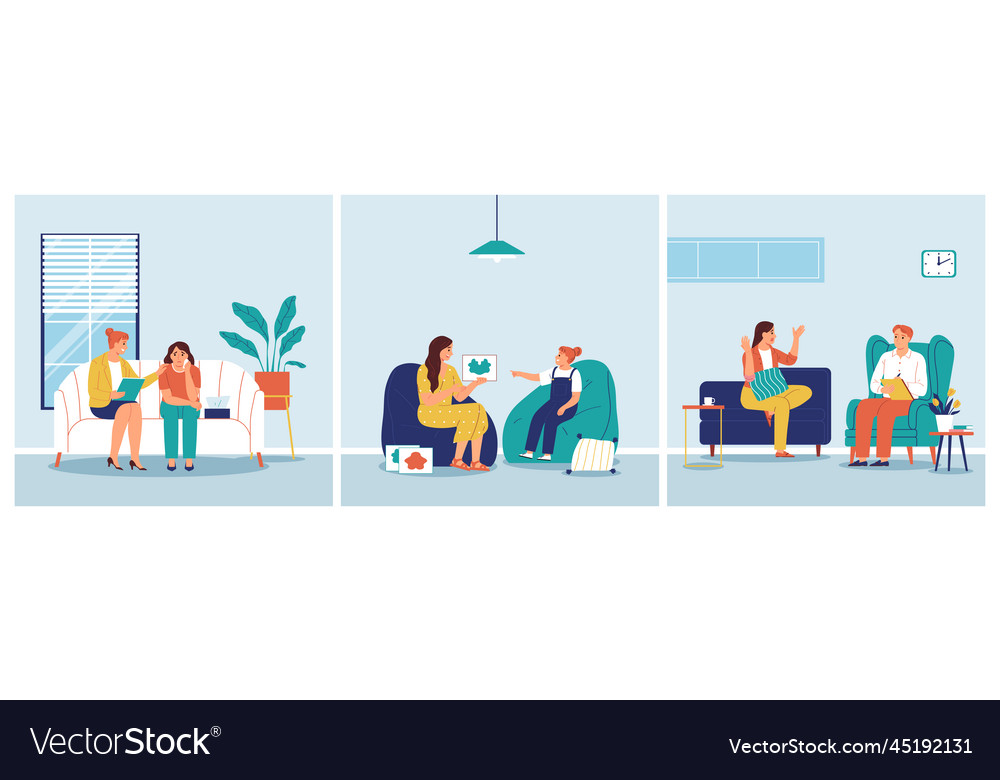 Psychology assist design concept Royalty Free Vector Image