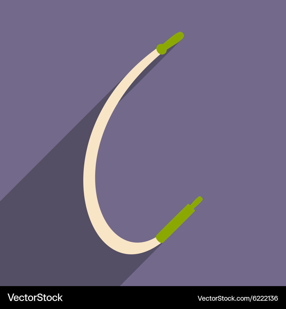 Flat with shadow icon and mobile application pipe Vector Image