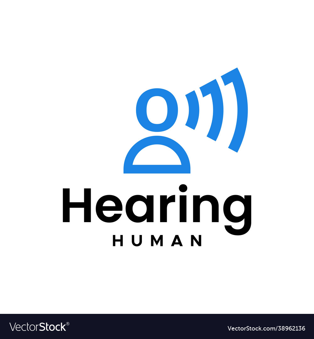 Hearing logo Royalty Free Vector Image - VectorStock