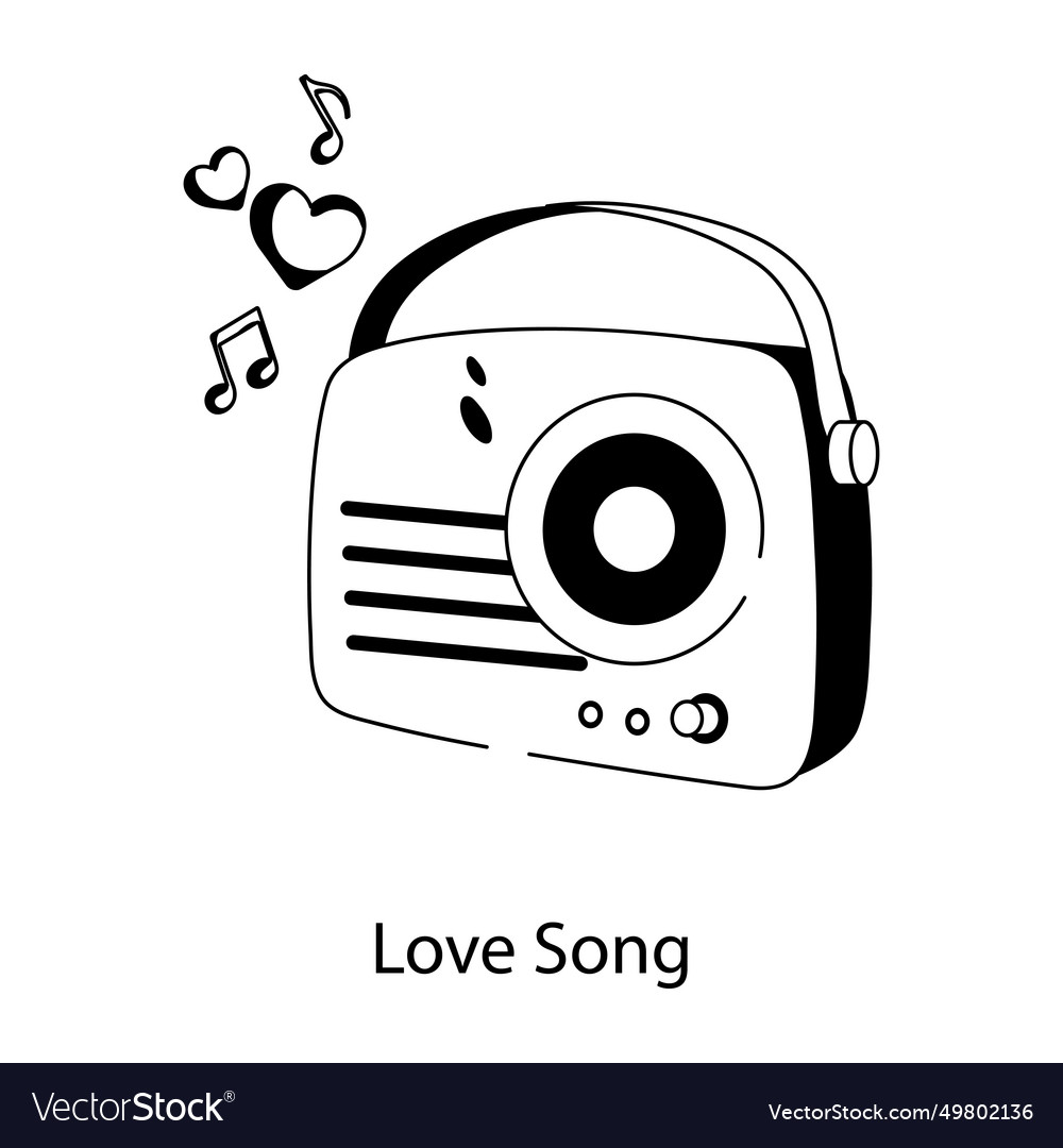 Love song Royalty Free Vector Image - VectorStock