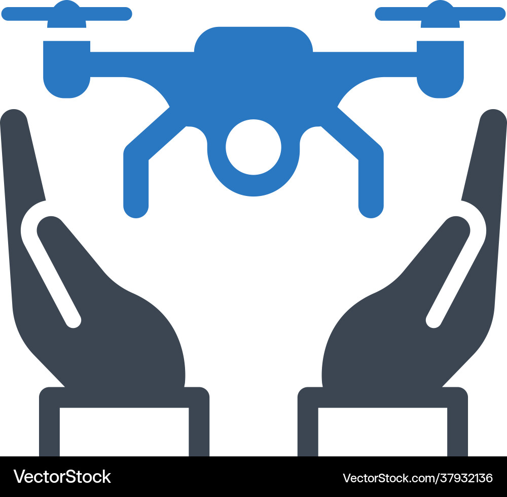 Quadcopter icon Royalty Free Vector Image - VectorStock