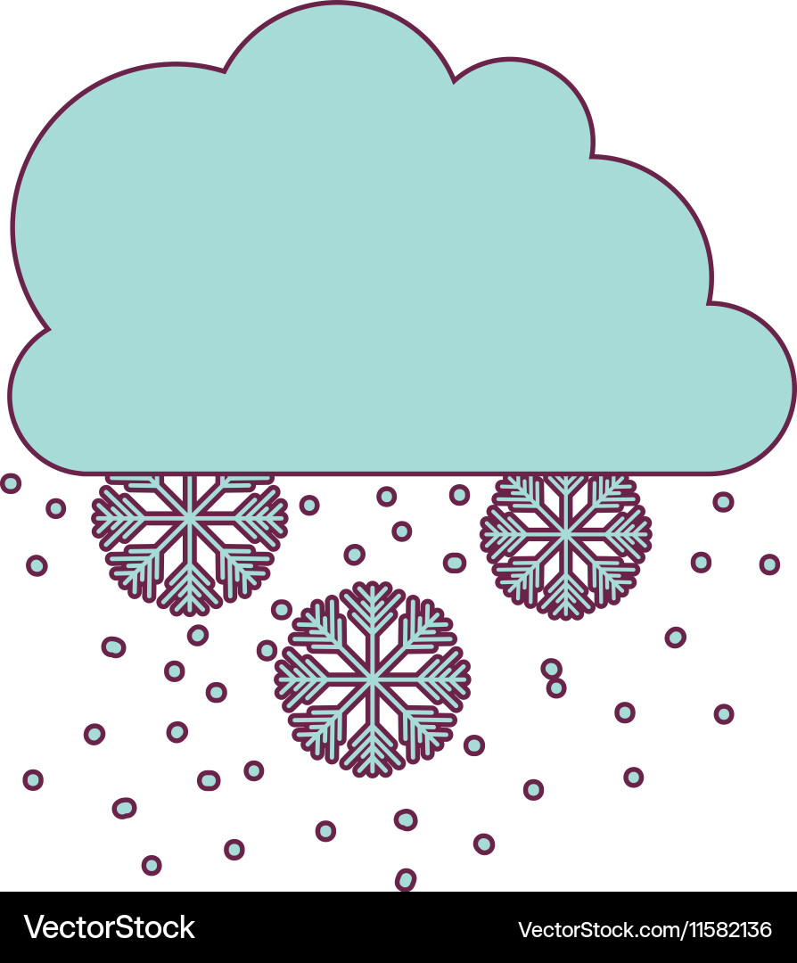 Snow weather icon Royalty Free Vector Image - VectorStock