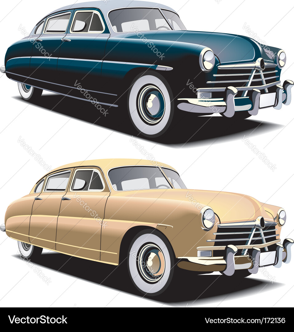 Vintage car Royalty Free Vector Image - VectorStock