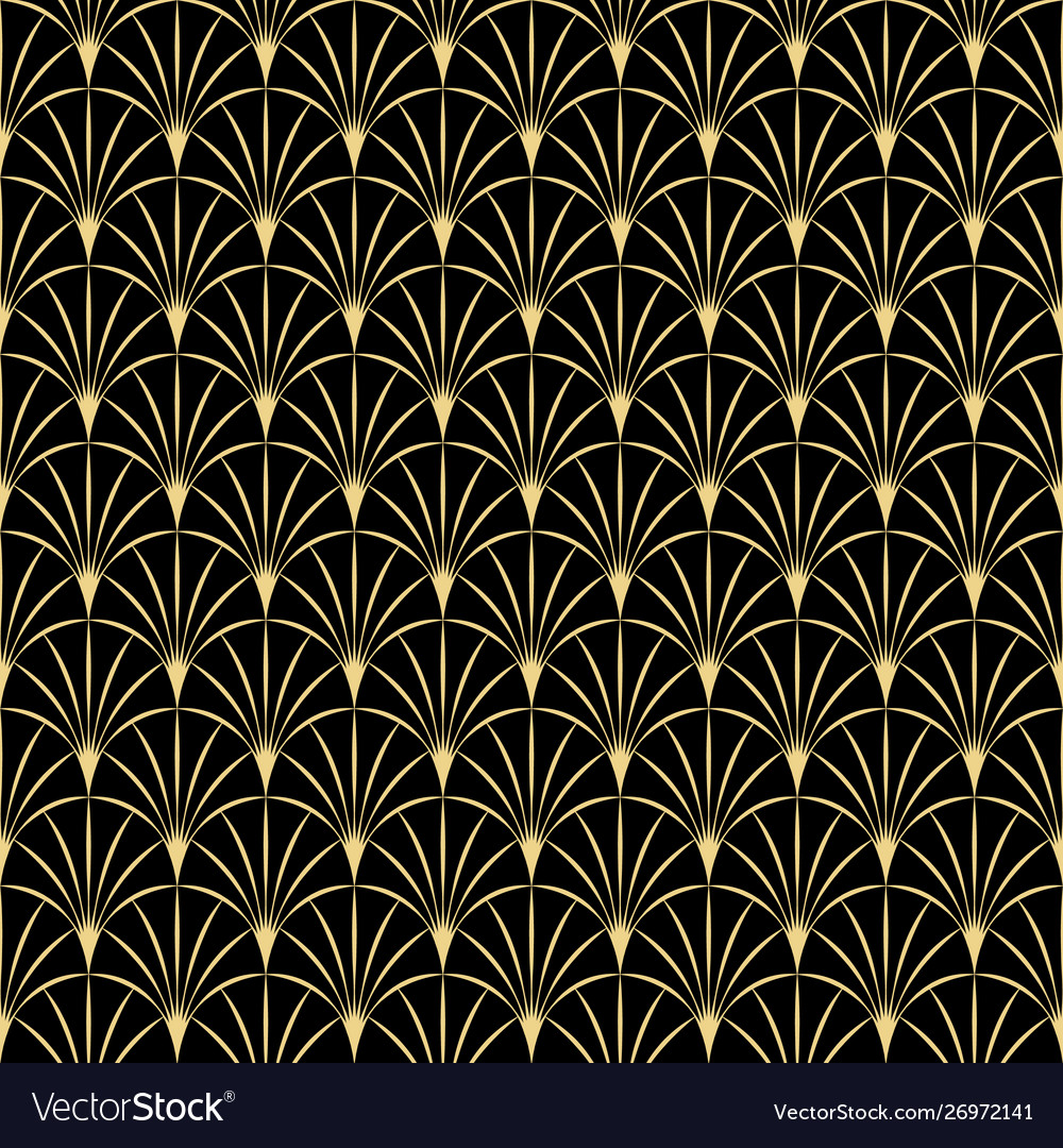 Abstract art deco vintage seamless pattern 02 Vector Image