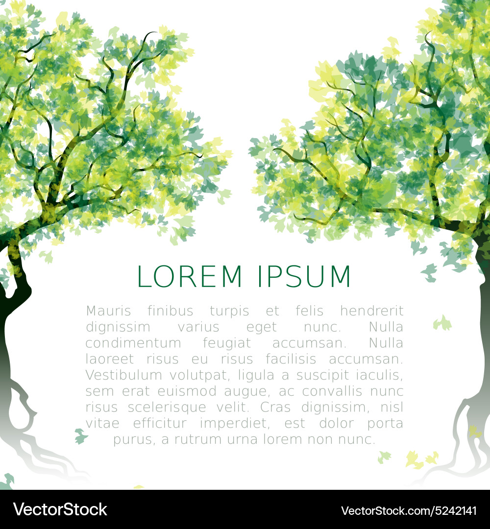 Abstract trees Royalty Free Vector Image - VectorStock