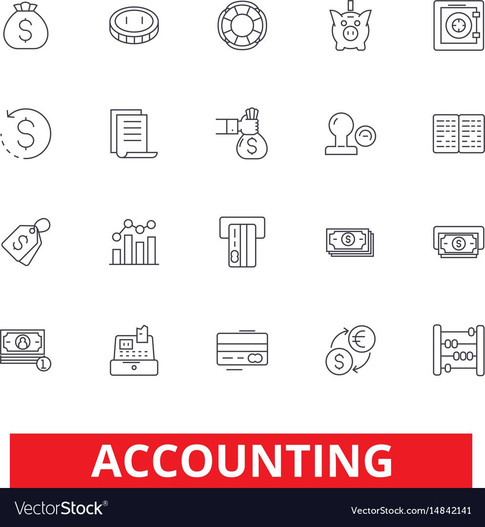 Accounting business accountant finance Royalty Free Vector