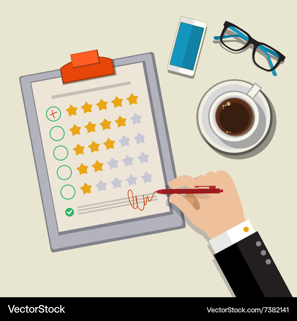 Customer feedback concept Royalty Free Vector Image