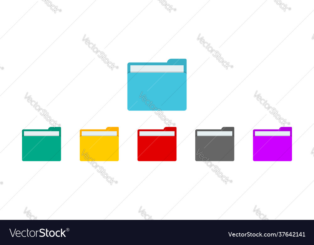 Folder with file for desktop computer icon Vector Image