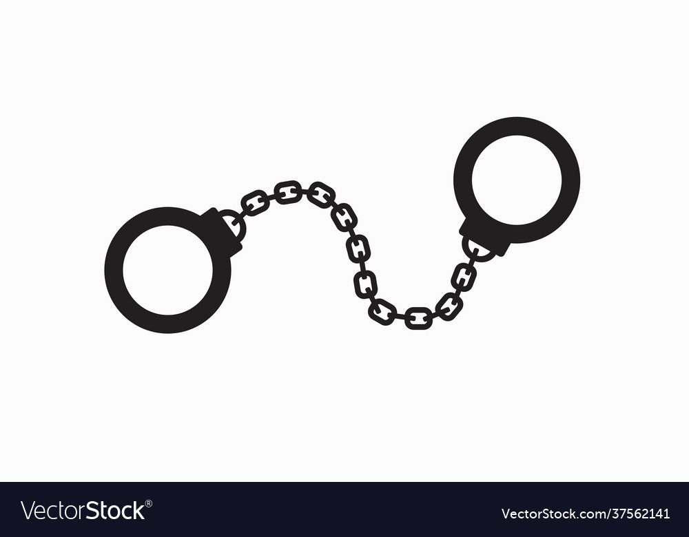 Handcuffs icon Royalty Free Vector Image - VectorStock