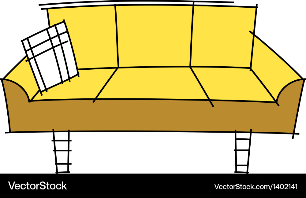 Icon sofa Royalty Free Vector Image - VectorStock