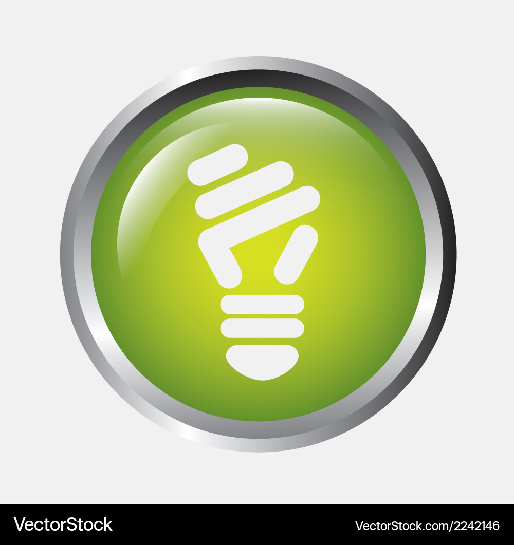 Ecology bulb over white background Royalty Free Vector Image