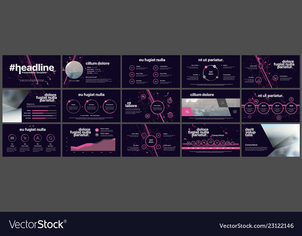 Elements for infographics and presentation Vector Image