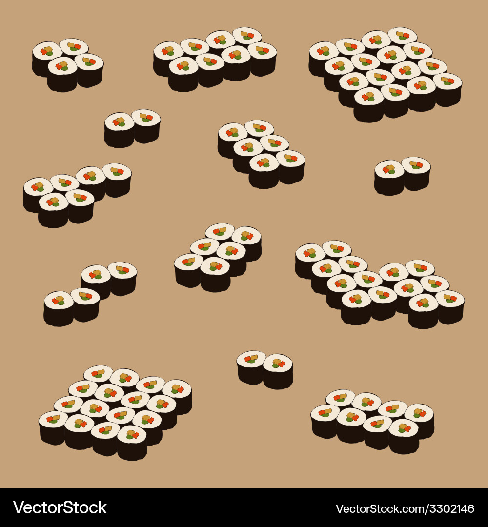 Sushi set icons Royalty Free Vector Image - VectorStock