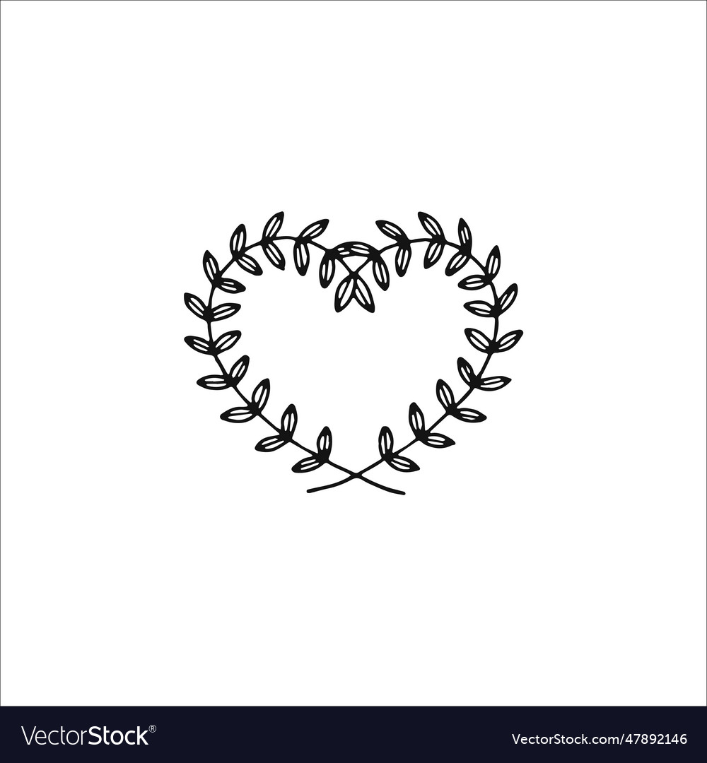 Wedding design element handdrawn element clipart Vector Image