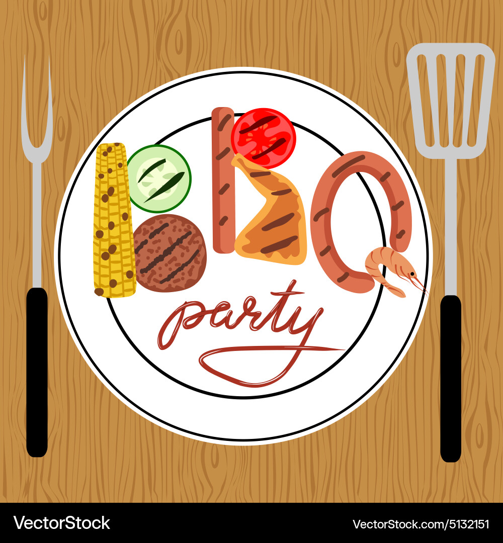Bbq party Royalty Free Vector Image - VectorStock