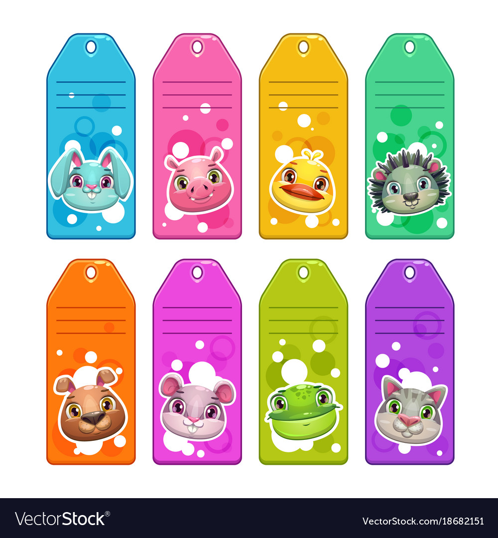 Colorful paper tag templates set Royalty Free Vector Image Colorful paper tag templates set Royalty Free Vector Image