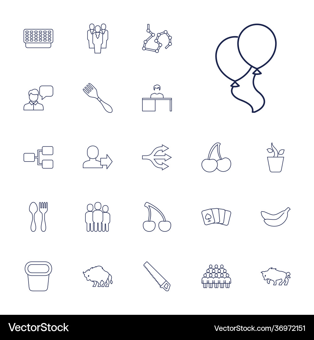 Group icons Royalty Free Vector Image - VectorStock
