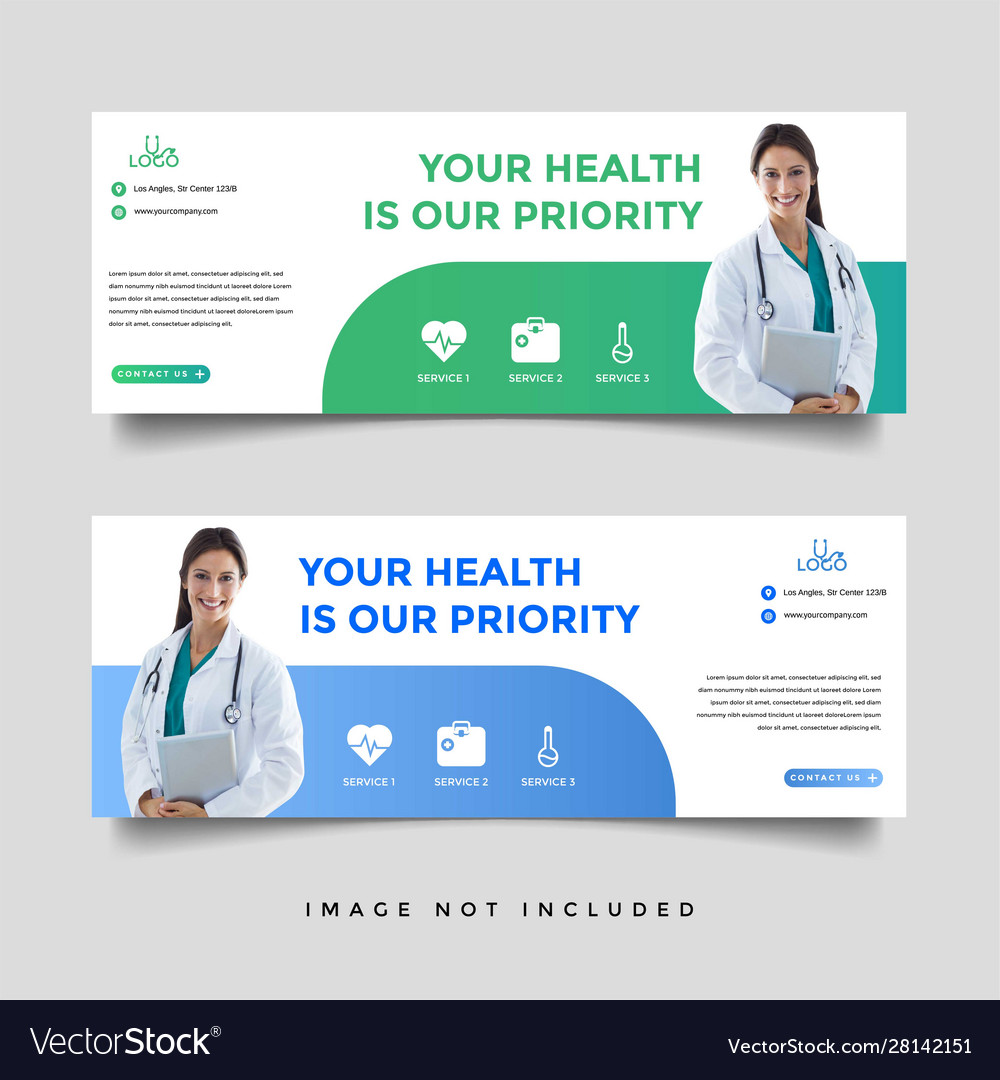 healthcare-medical-banner-promotion-template-vector-image